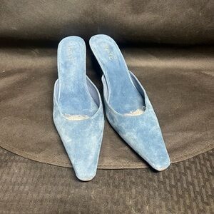 Rays Blue Suede Women's Mules